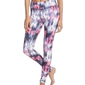 Zella Live In High Waist Pink Gray Leggings Size M EUC